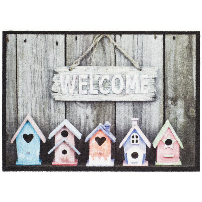 Sauberlaufmatte 'Welcome Home' mehrfarbig 39 x 58 cm