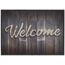 Sauberlaufmatte 'Welcome Wood' mehrfarbig 50 x 70 cm