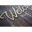 Sauberlaufmatte 'Welcome Wood' mehrfarbig 50 x 70 cm