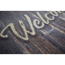 Sauberlaufmatte 'Welcome Wood' mehrfarbig 50 x 70 cm