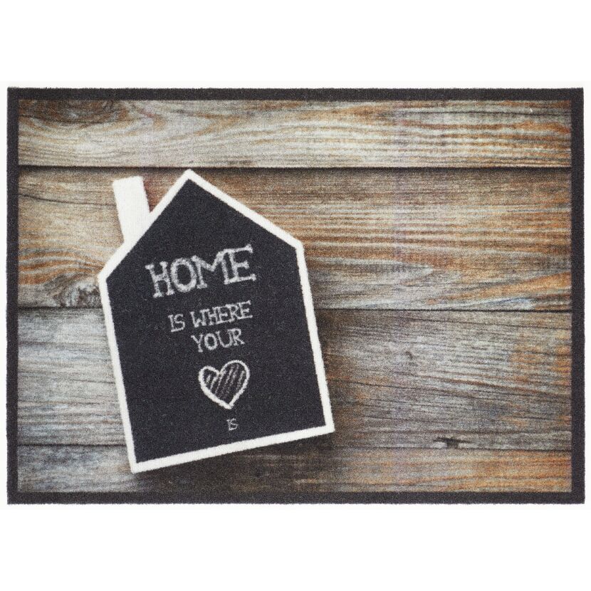 Sauberlaufmatte 'Home Heart' mehrfarbig 39 x 58 cm