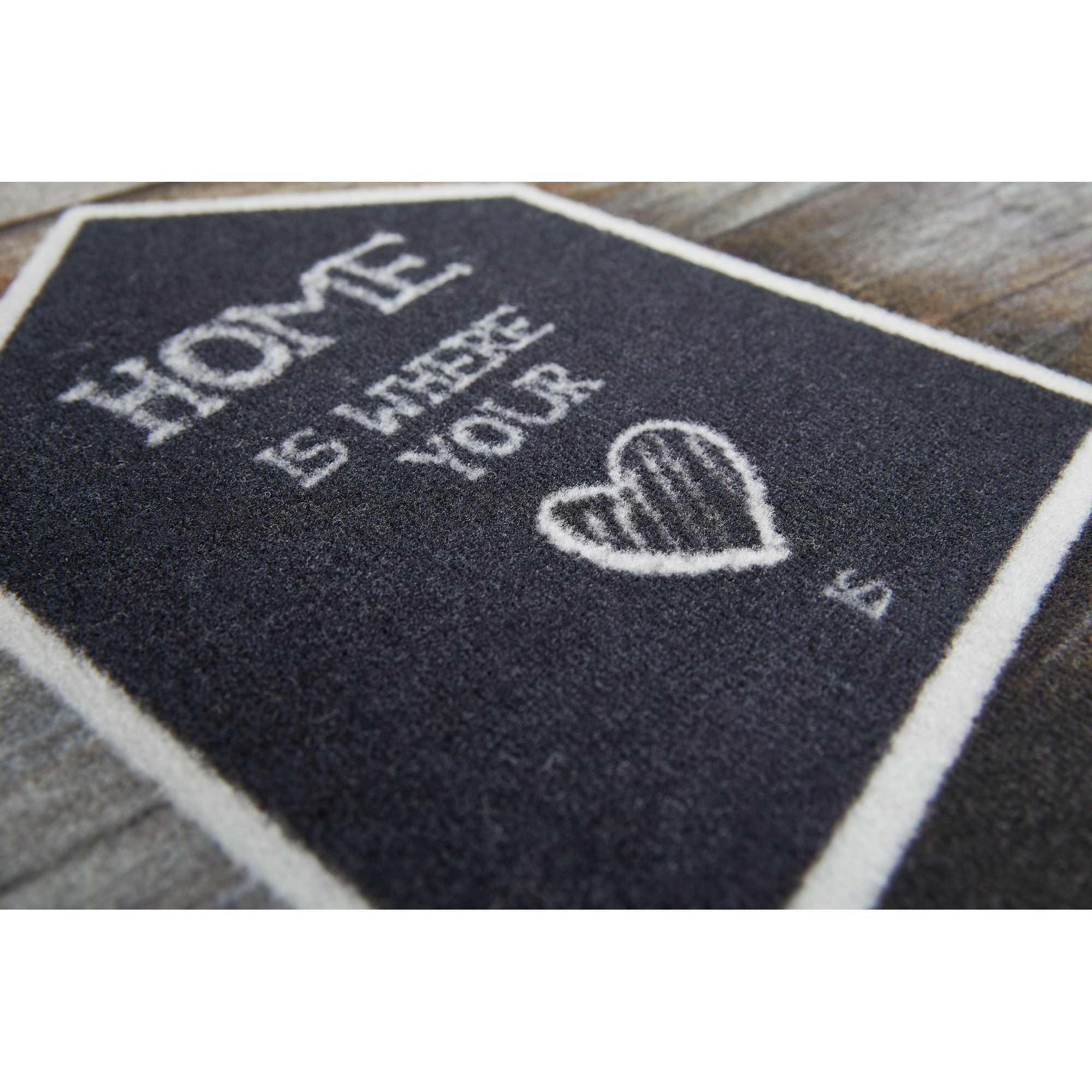 Sauberlaufmatte 'Home Heart' mehrfarbig 39 x 58 cm