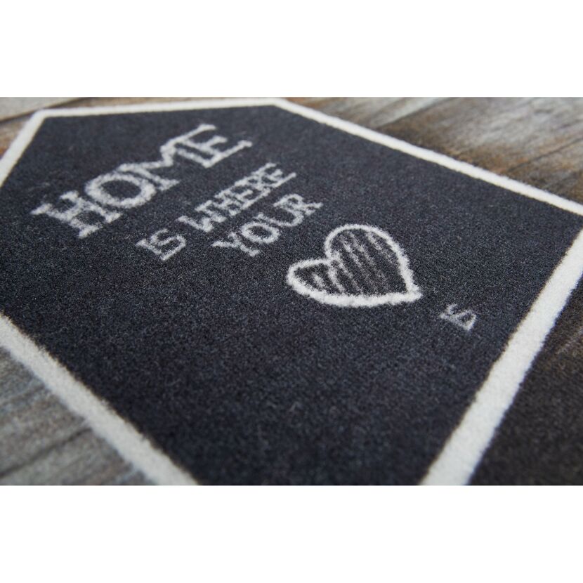 Sauberlaufmatte 'Home Heart' mehrfarbig 39 x 58 cm