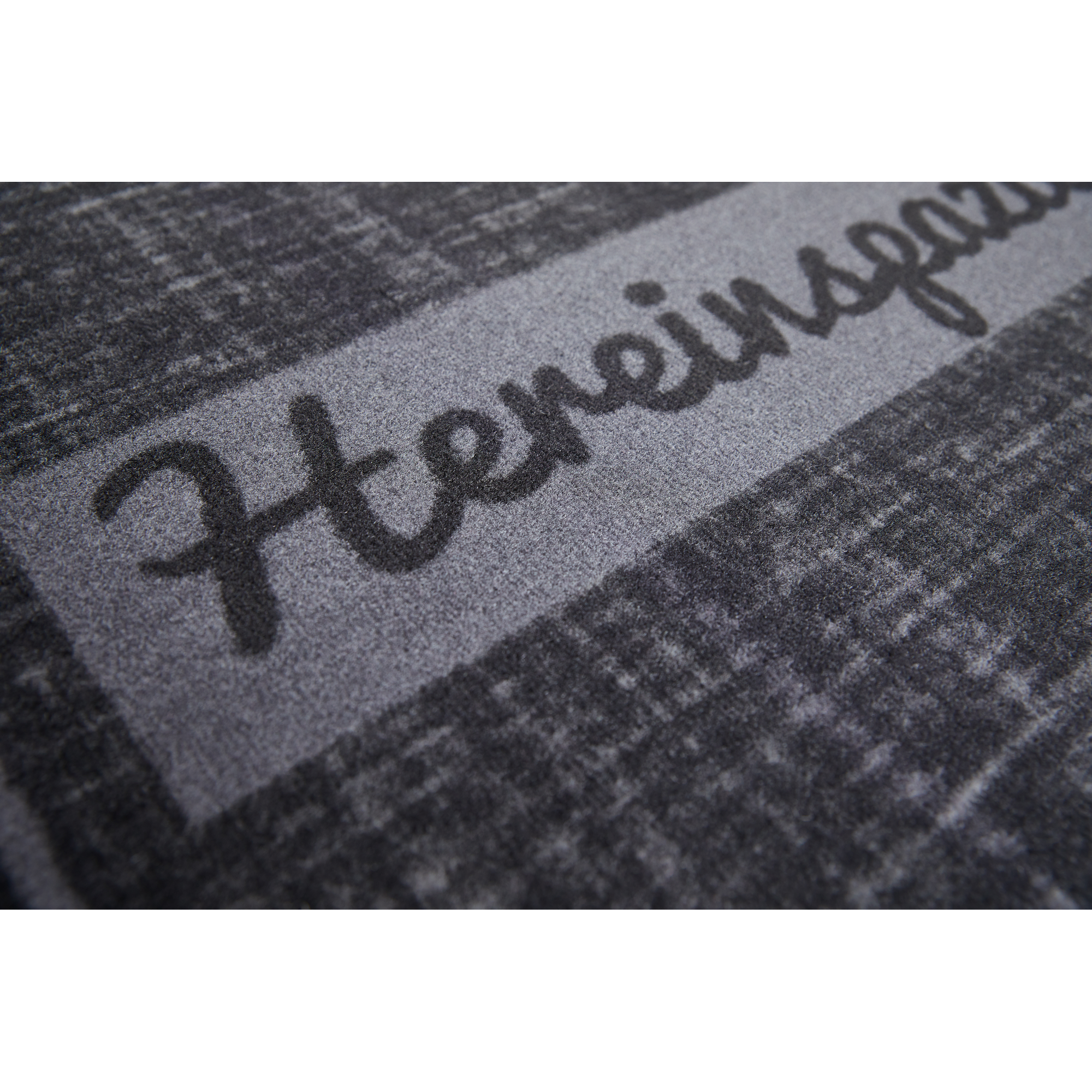 Sauberlaufmatte 'Hereinspaziert' anthrazit 39 x 58 cm