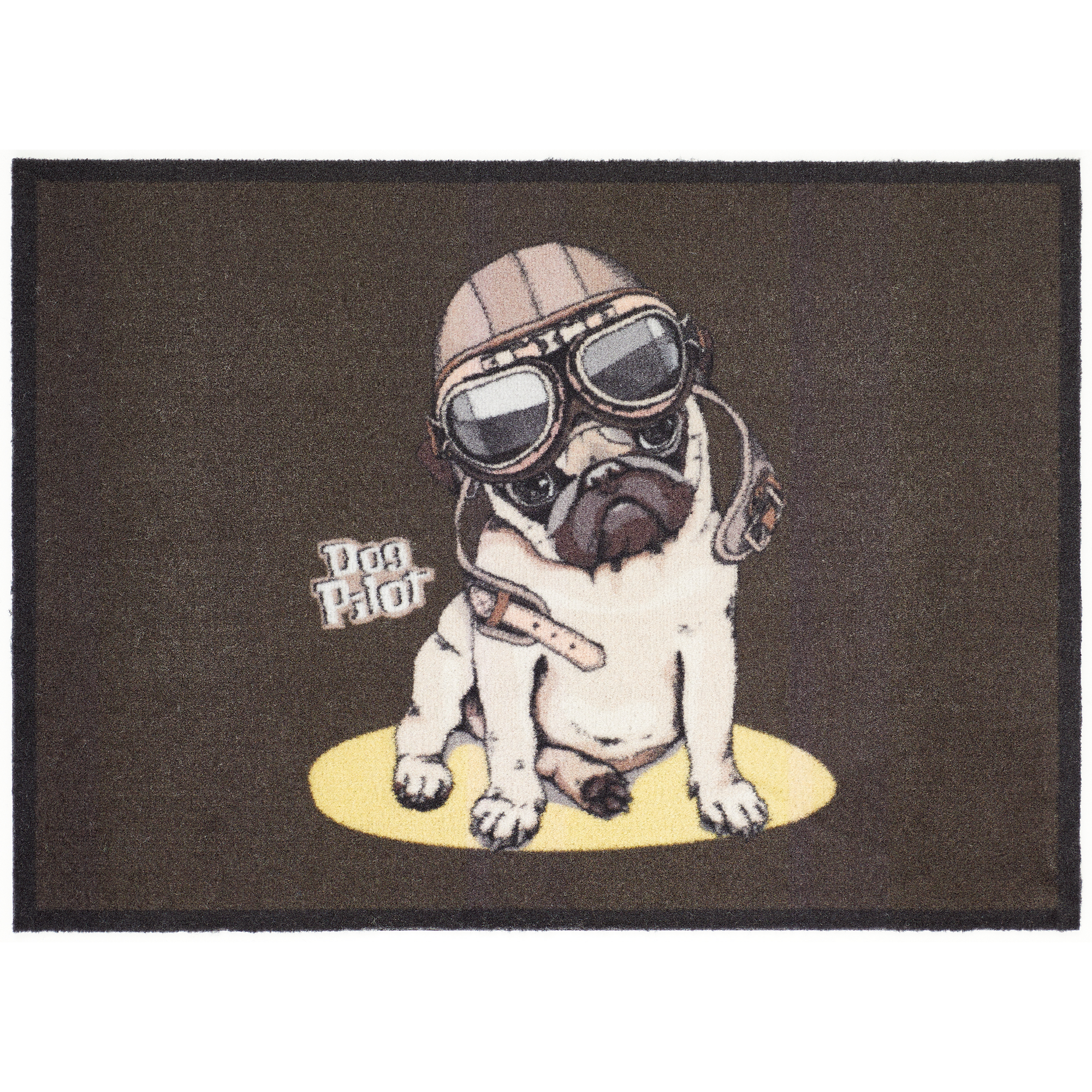 Sauberlaufmatte 'Dog Pilot' mehrfarbig 39 x 58 cm