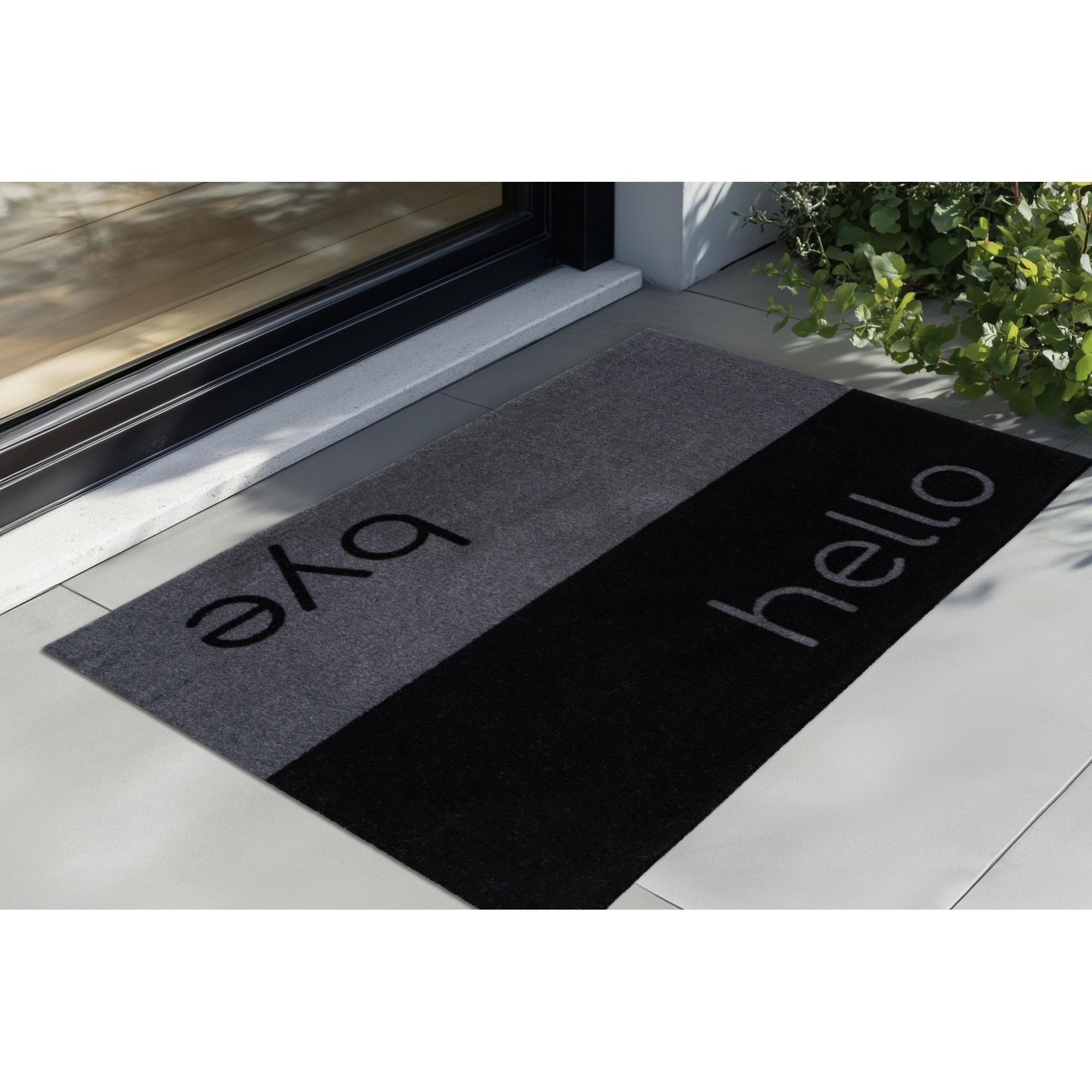 Fußmatte 'Miami Design 503' schwarz/grau 40 x 60 cm