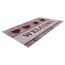 Fußmatte 'Miami Design 507' grau/rot 40 x 60 cm