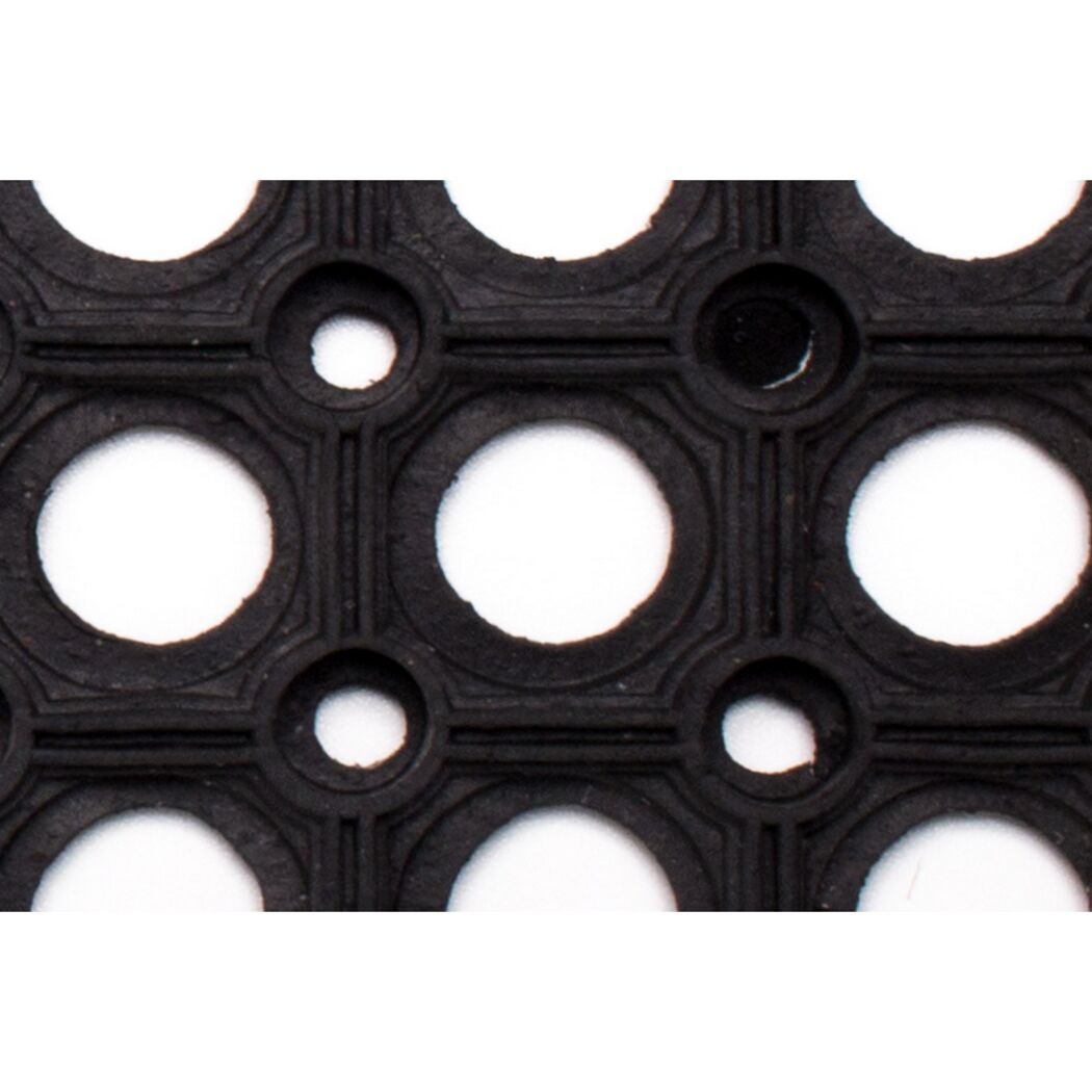 Schwarze Gummiringmatte