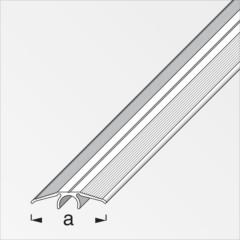 Übergangsprofil Alu Silber Clip