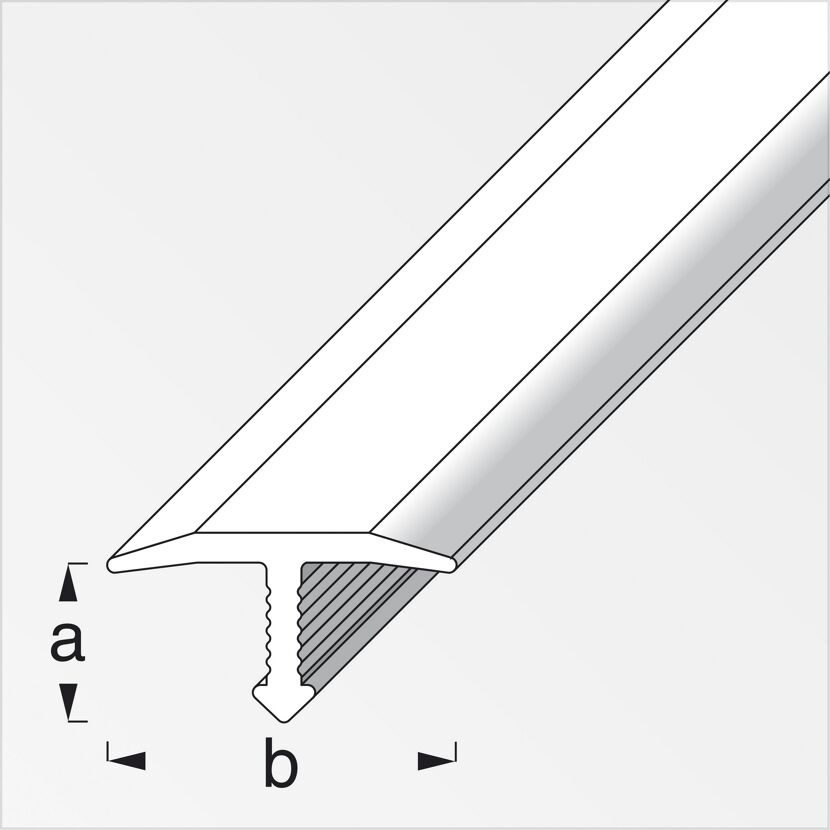 T-förmiges Fugenabdeckprofil aus Aluminium