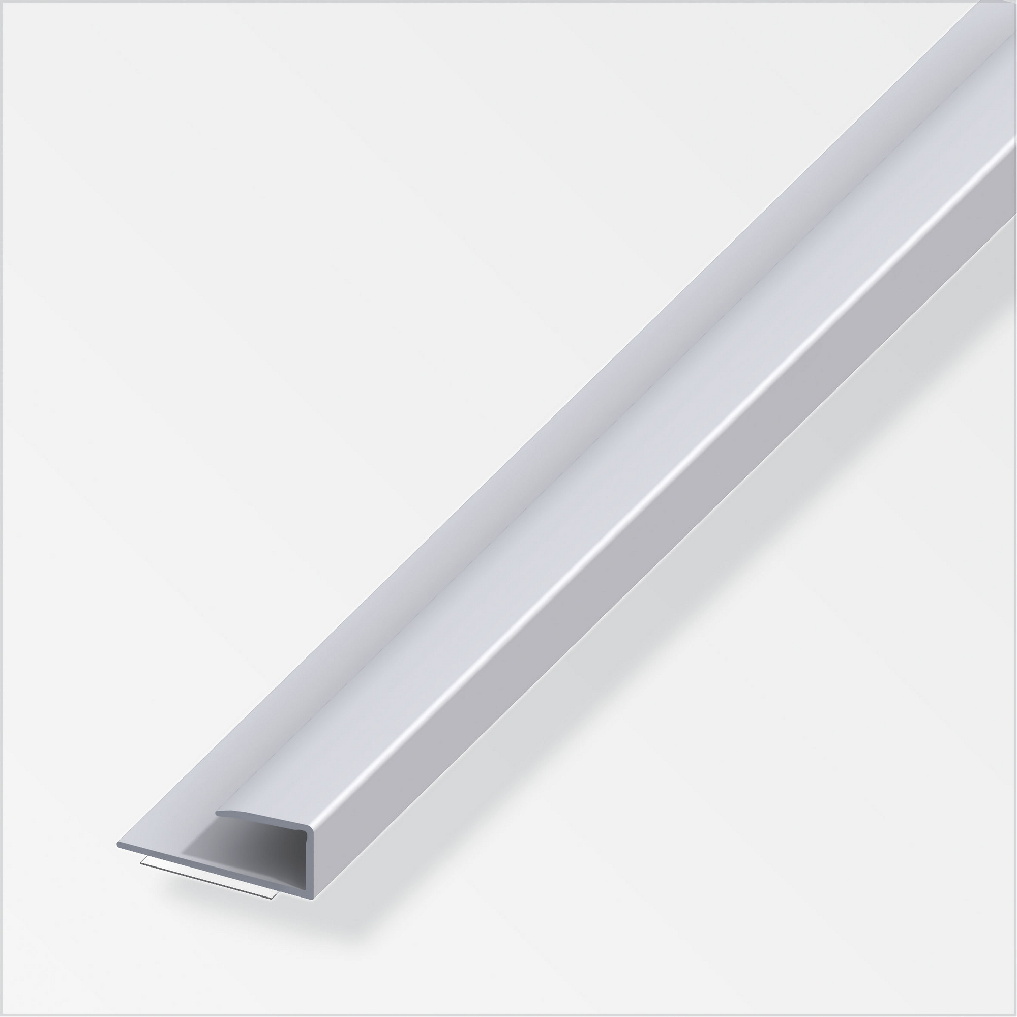 Einfassprofil 'clipstech®' Aluminium silber 15 x 7 x 2000 mm + product picture