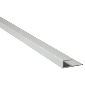 Einfassprofil 'clipstech®' Aluminium silber 15 x 7 x 2000 mm