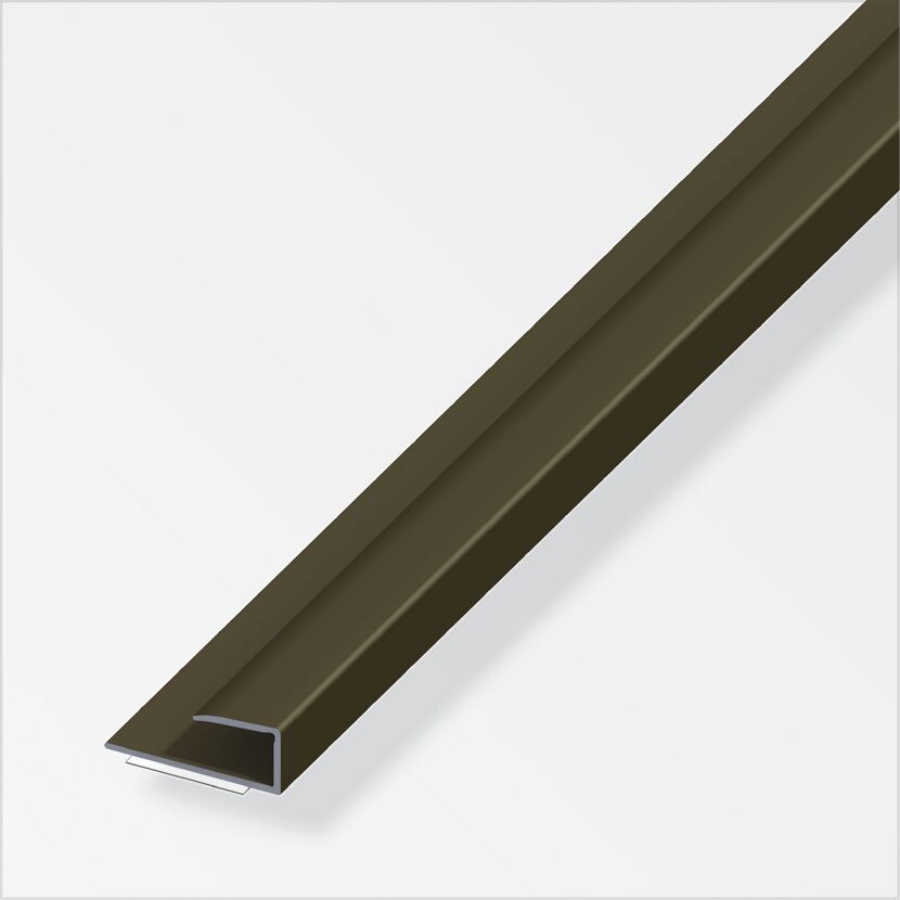 Bronzefarbenes Einfassprofil aus Aluminium