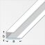 Alu Einfassprofil 15x7x1000 mm, Bronzefarben