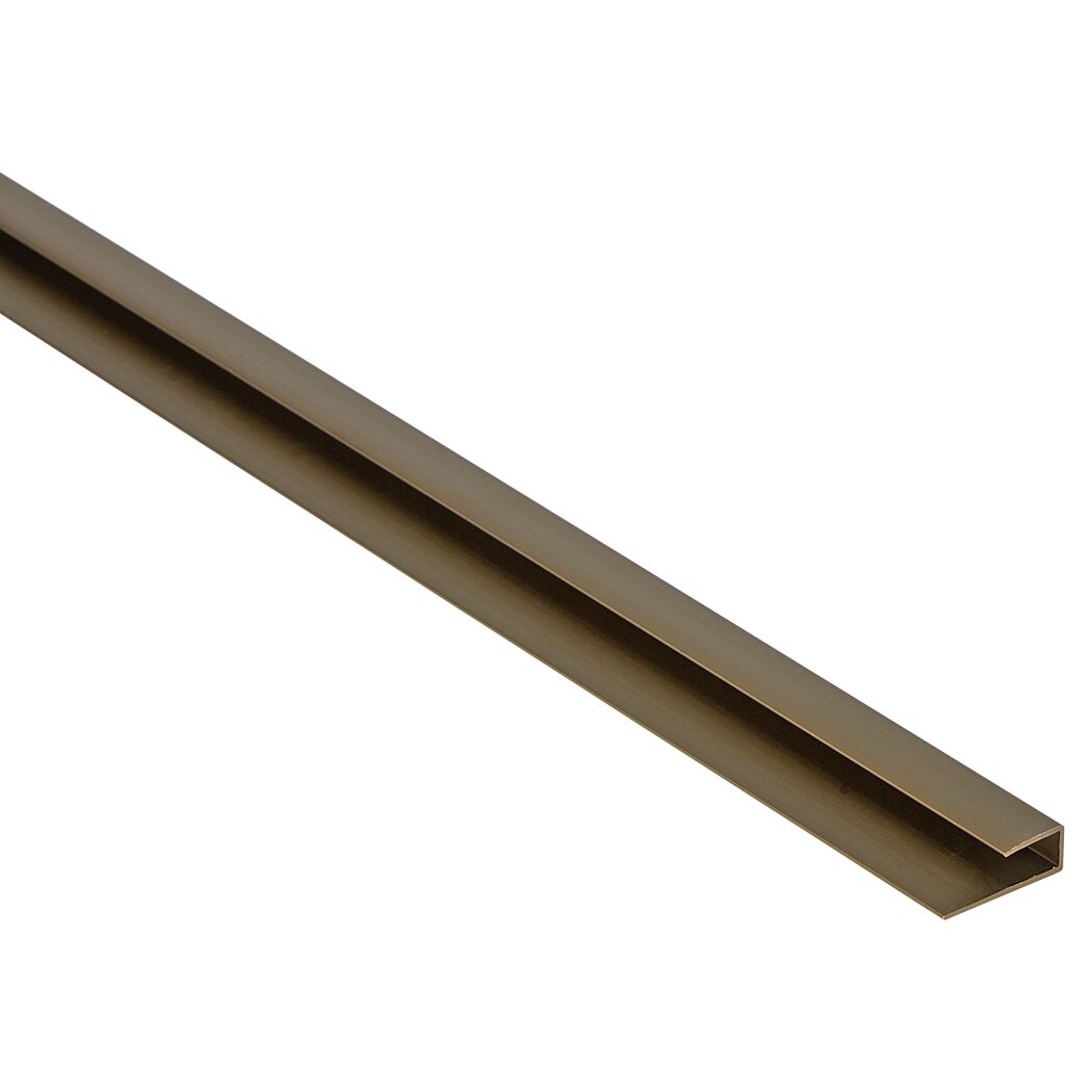 U-Profil aus Aluminium, bronzefarben