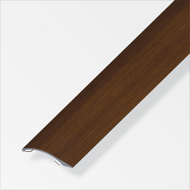 Bild von Ausgleichsprofil Aluminium nussbaumfarben 38,5 x 5 mm