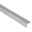 Silbernes Abschlussprofil aus Aluminium