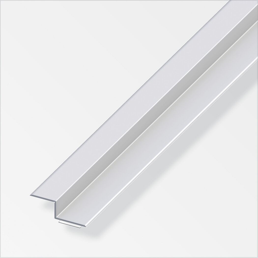 Z-Abschlussprofil aus Aluminium, silber