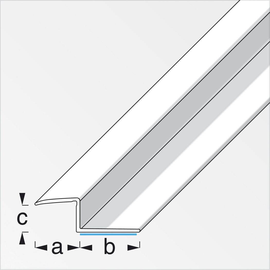 Alu-Z-Abschlussprofil silber