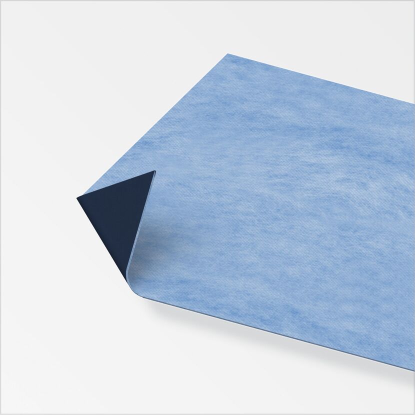 Blaue Entkopplungs- und Abdichtmatte