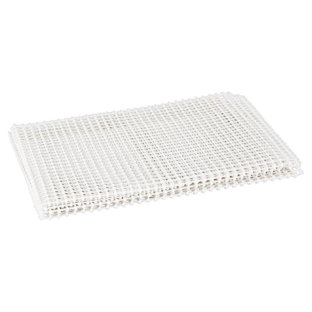 Weißer Teppichstopper