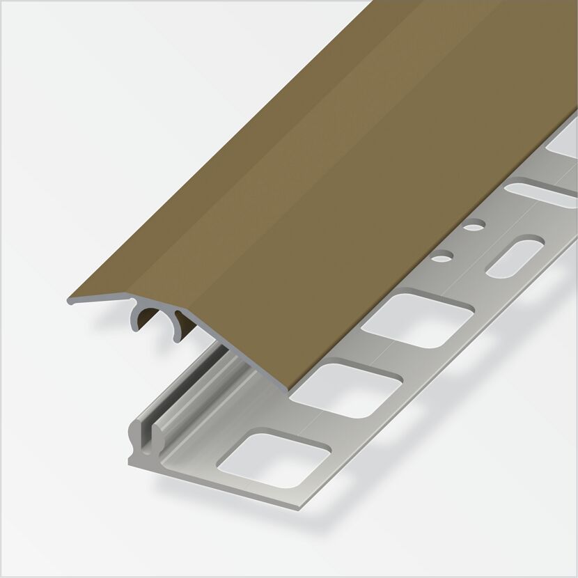 Vinyl Übergangsprofil aus Aluminium, braun