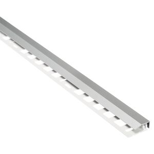 Abschlussprofil 'clipstech®-mini' Aluminium silber 1000 x 19,5 mm