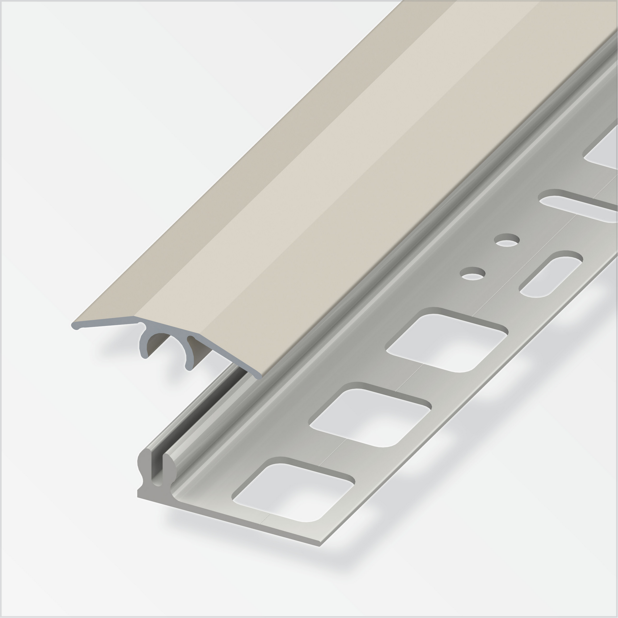 Übergangsprofil 'clipstech®-mini' Aluminium titanfarben 1000 x 25 mm + product picture