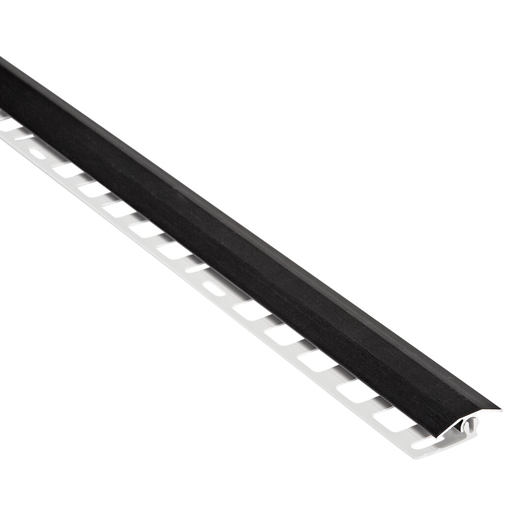 Schwarzes Übergangsprofil aus Aluminium