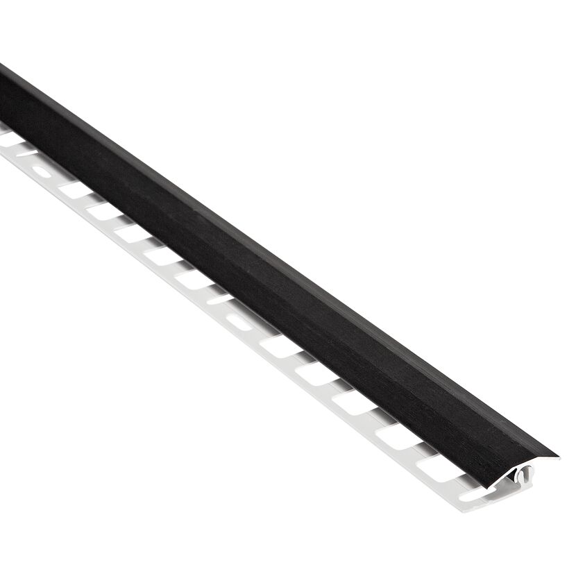 Schwarzes Übergangsprofil aus Aluminium