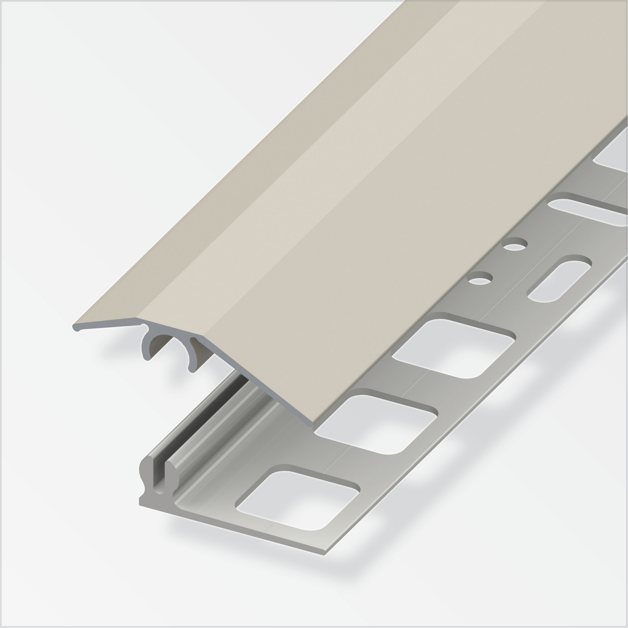 Übergangsprofil 'clipstech®-mini' Aluminium titanfarben 1000 x 31 mm + product picture