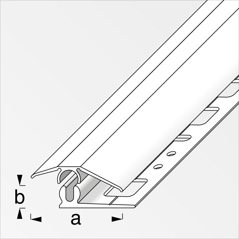 Vinyl Übergangsprofil Alu Titan