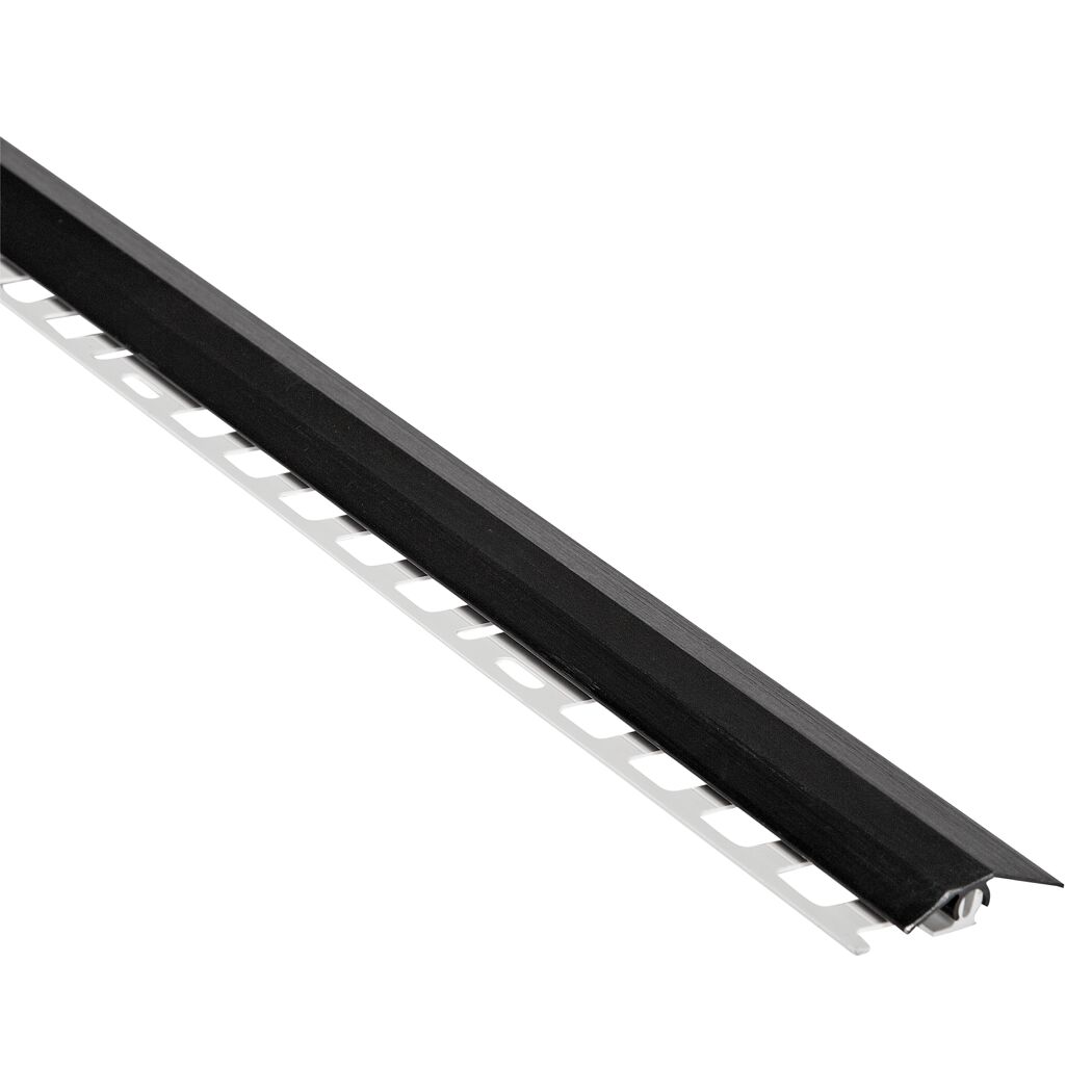 Schwarzes Übergangsprofil aus Aluminium