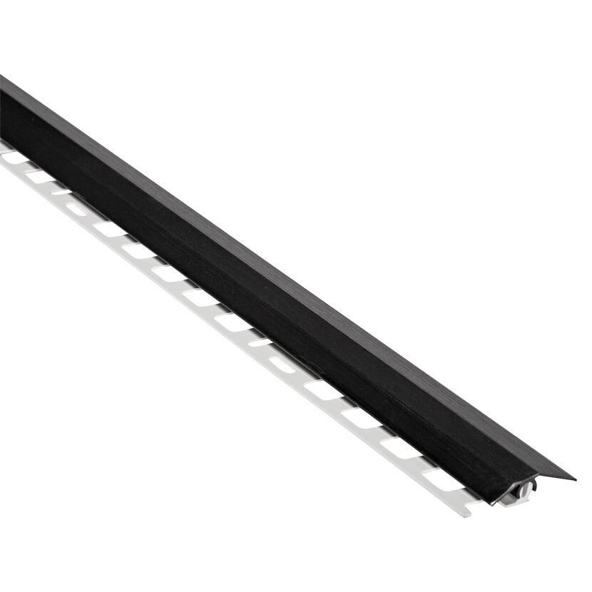 Schwarzes Übergangsprofil aus Aluminium