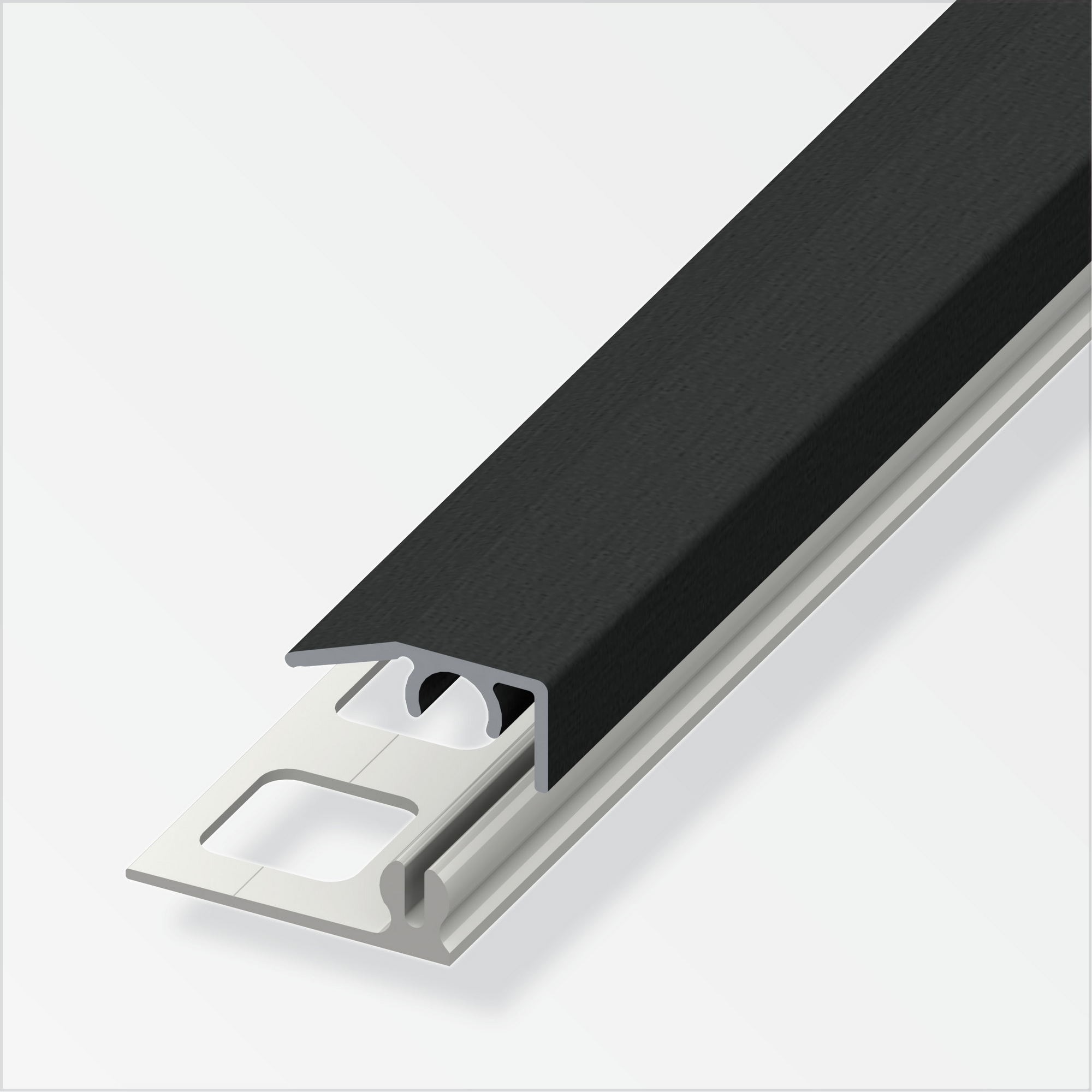 Abschlussprofil 'clipstech®-mini' Aluminium schwarz 1000 x 19,5 mm + product picture