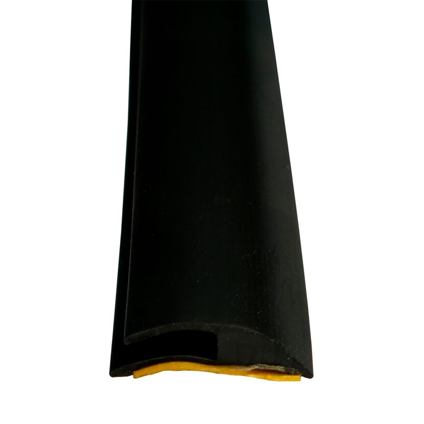 Schwarze PVC-Einfassleiste selbstklebend
