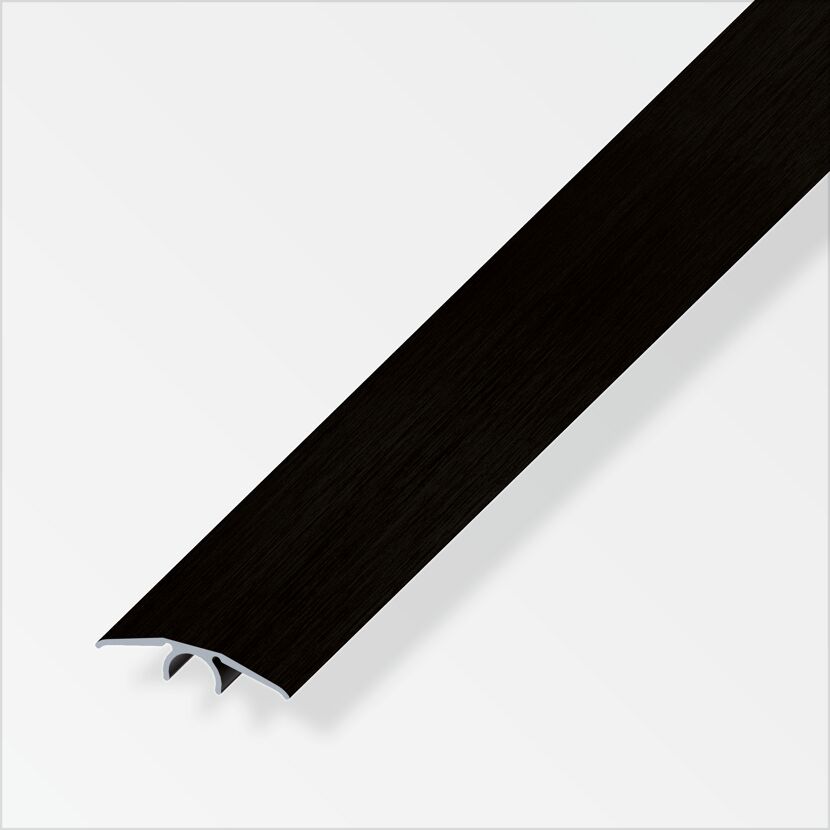 Schwarze Übergangsleiste aus Aluminium