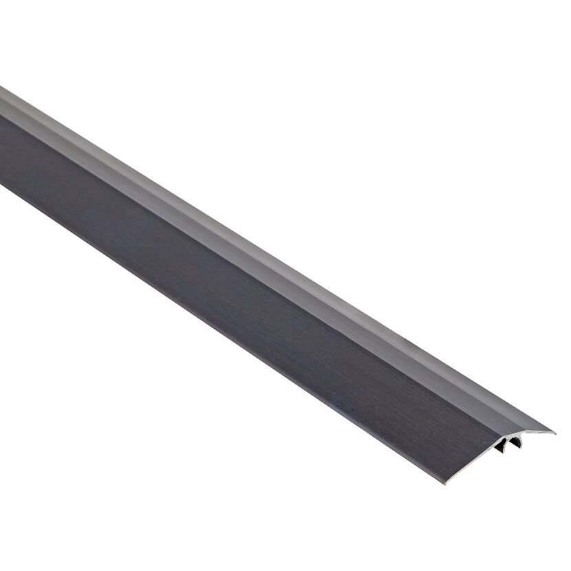Schwarzes Übergangsprofil aus Aluminium