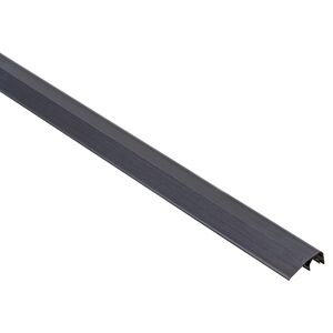 Abschlussprofil 'clipstech®' Aluminium schwarz 1000 x 12,5 mm