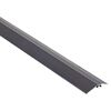 Schwarzes Übergangsprofil aus Aluminium