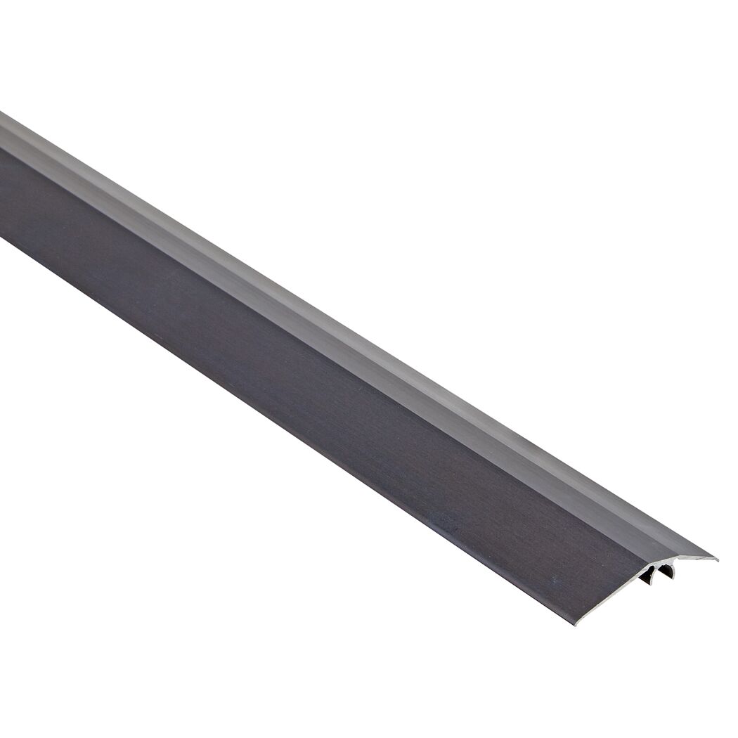 Schwarzes Übergangsprofil aus Aluminium