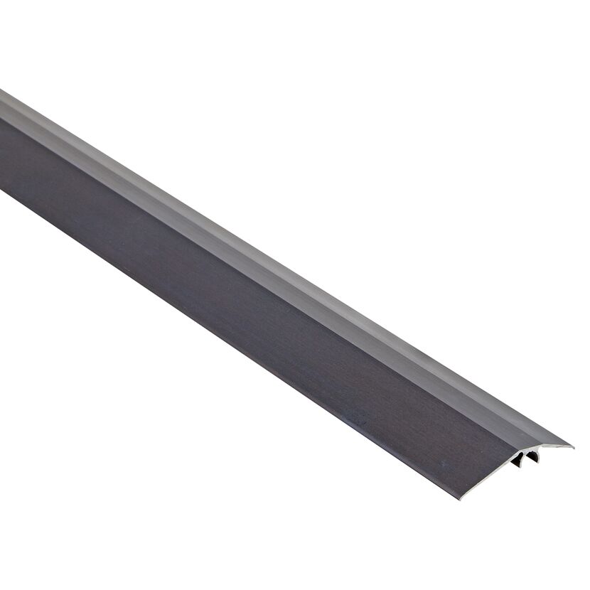 Schwarzes Übergangsprofil aus Aluminium