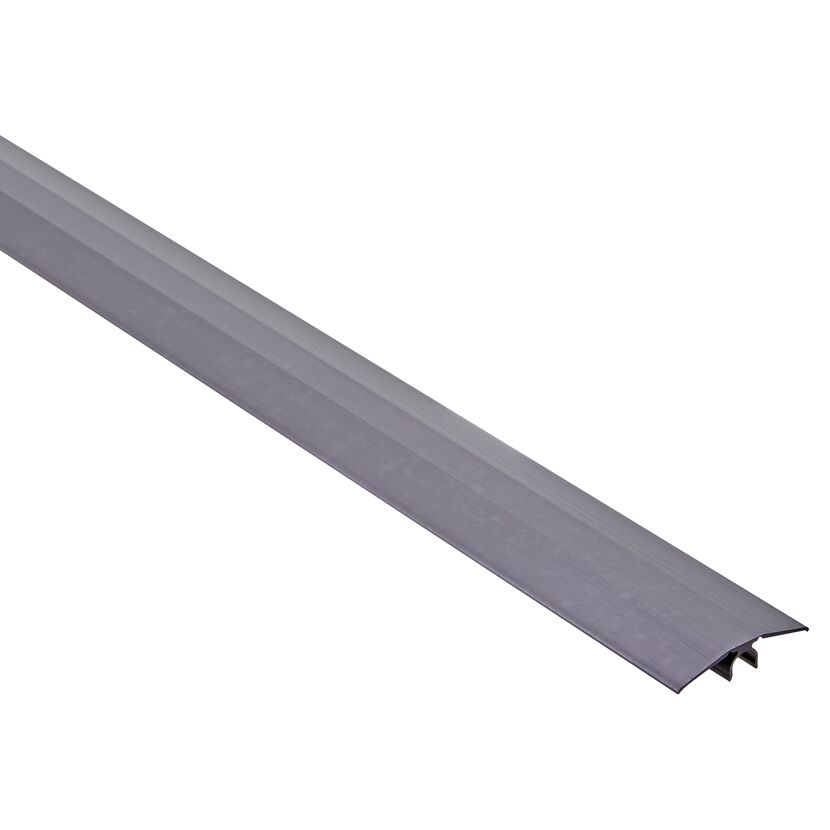 Dunkelgraues Übergangsprofil aus Aluminium