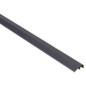 Abschlussprofil 'clipstech®' Aluminium schwarz 1000 x 12,5 mm