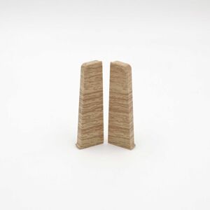 Endkappen für Kabelkanalleiste 'Cubica 60' Royal-Elm-Optik, 2 Stück