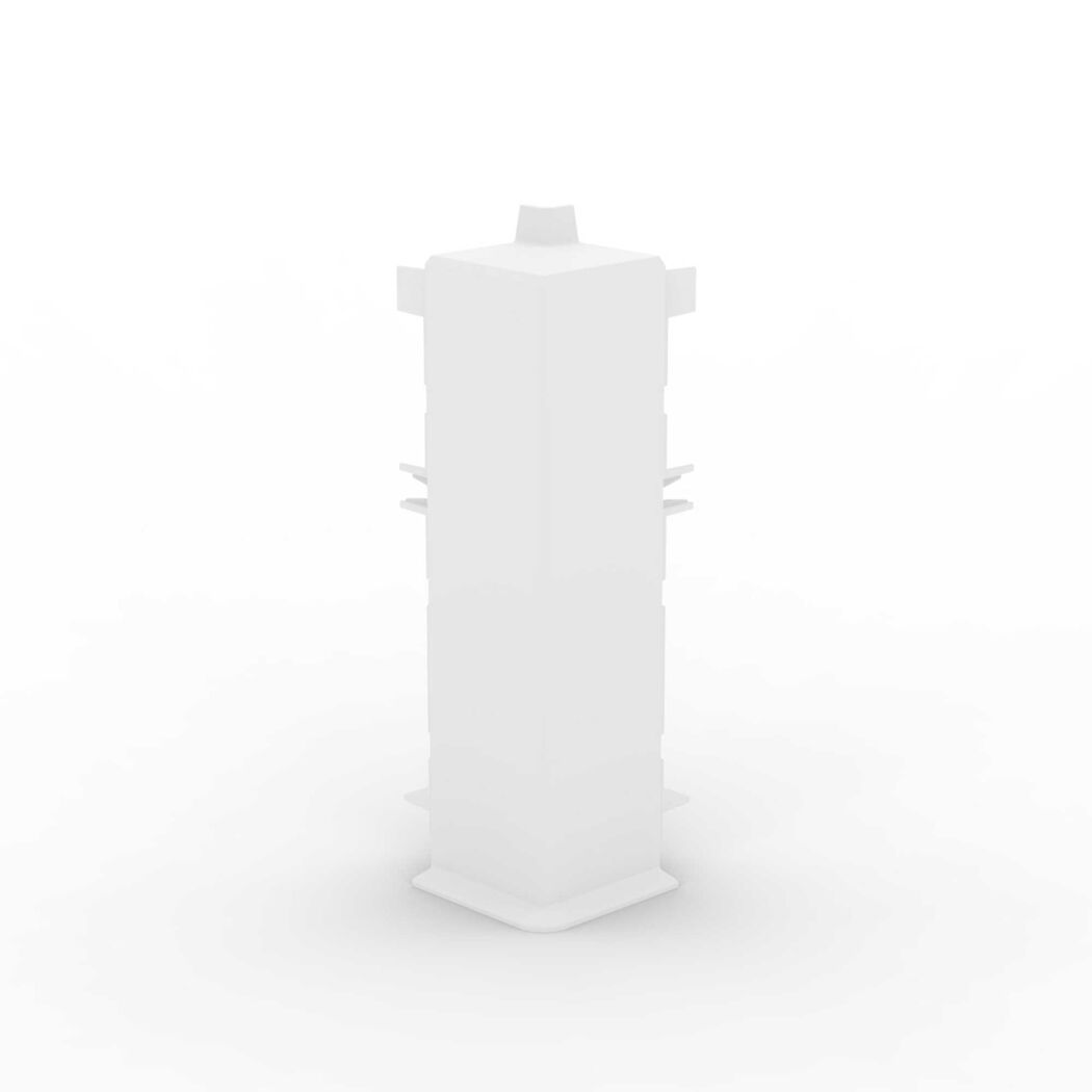 Weiße Leuchtsäule Cubica