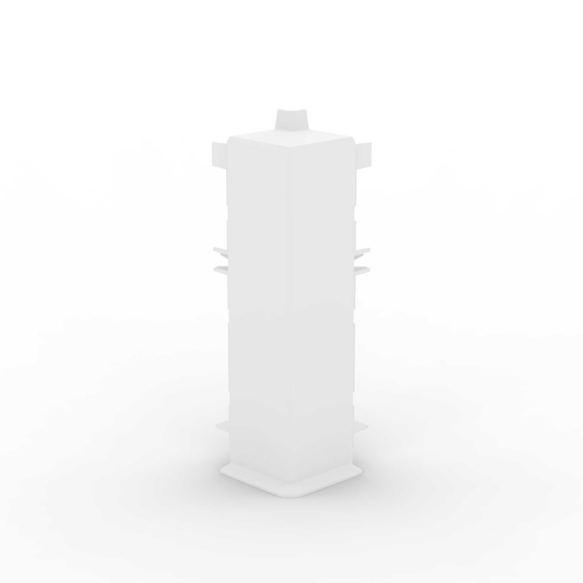 Weiße Leuchtsäule Cubica