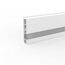 Deckprofil 'Cubica LS 80' Light Down weiß 250 x 8 x 2 cm