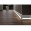 Deckprofil 'Cubica LS 80' Light Down weiß 250 x 8 x 2 cm