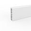 Deckprofil 'Cubica LS 80' No Light weiß 250 x 8 x 2 cm, ohne LED